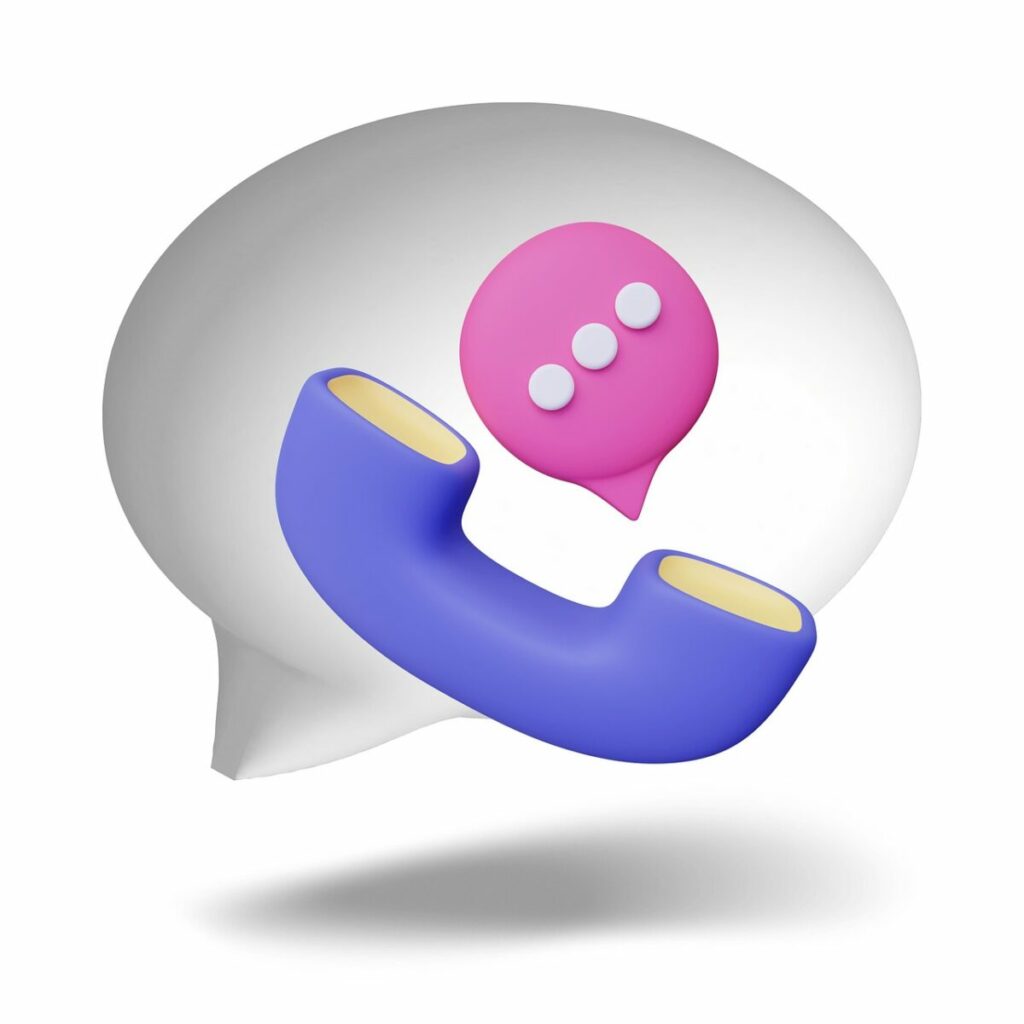 communication, phone, symbol, icon, telephone receiver, balloon, talk, to speak, communicate, 3d